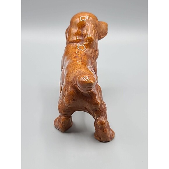 Cocker Spaniel Dog Figurine Brown Ceramic - Picture 7 of 16
